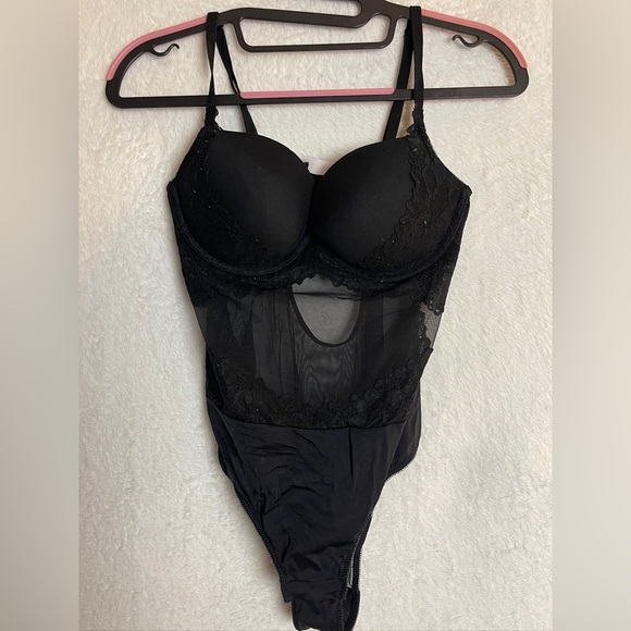 Auden Other - Auden Black Lace Bodysuit